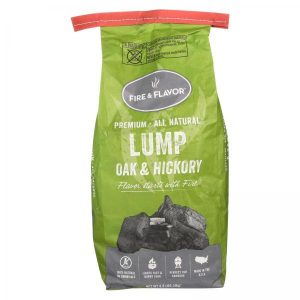 Fire and Flavor Oak & Hickory Lump Charcoal